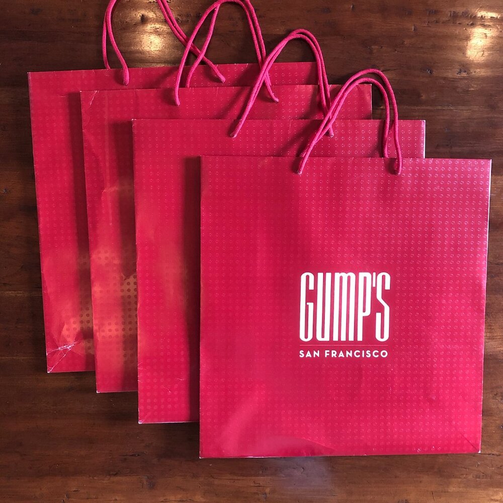 Vintage GUMPS Shopping bag – set of 2 large bags (1)